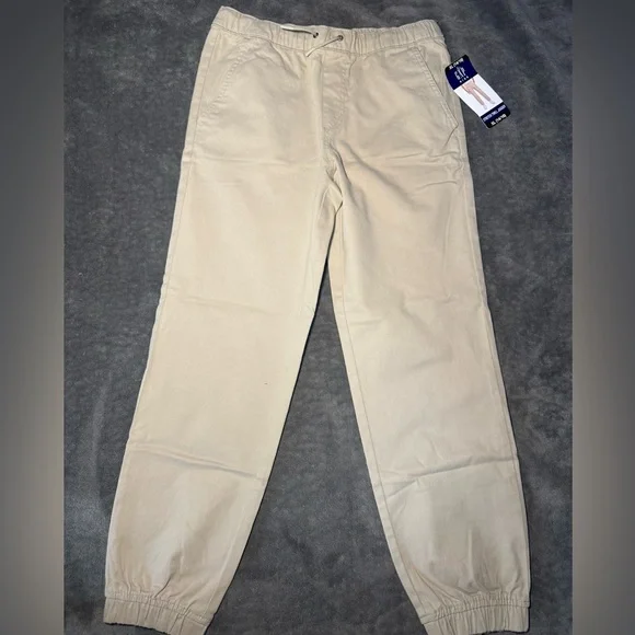 GAP NWT Boy’s Light Beige XL Joggers - Picture 2 of 7